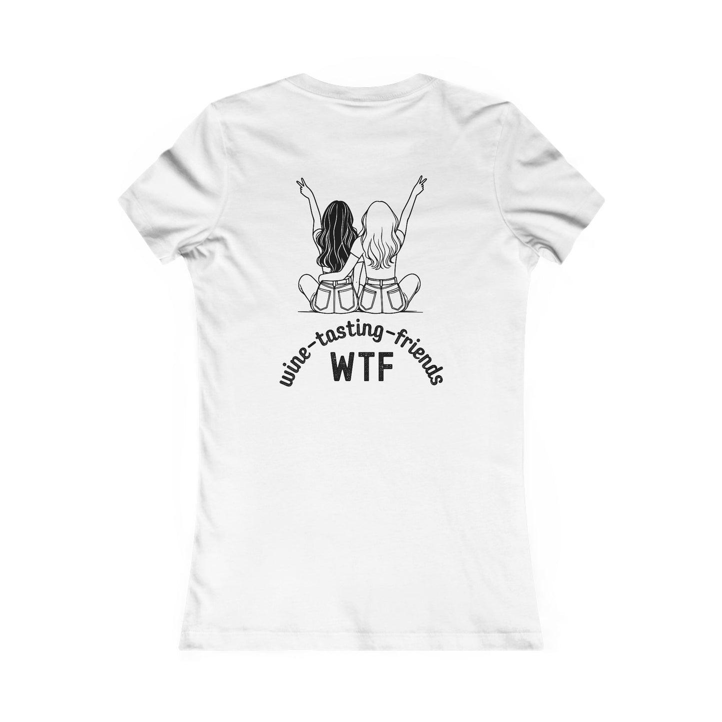 Wine Tasting Friends (Back print)