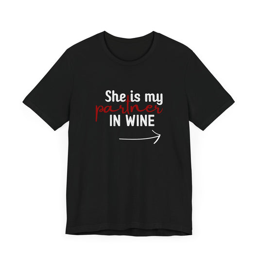 She Is My Partner in Wine – Front Print (→ Right Arrow)