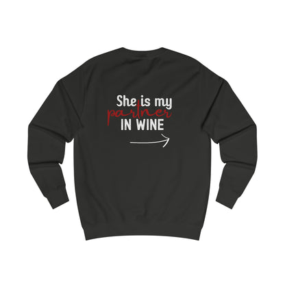She Is My Partner In Wine – Back Print (Right Arrow)