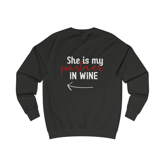 She Is My Partner in Wine – Back Print (← Left Arrow)