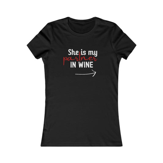 She Is My Partner in Wine – Front Print (→ Right Arrow)